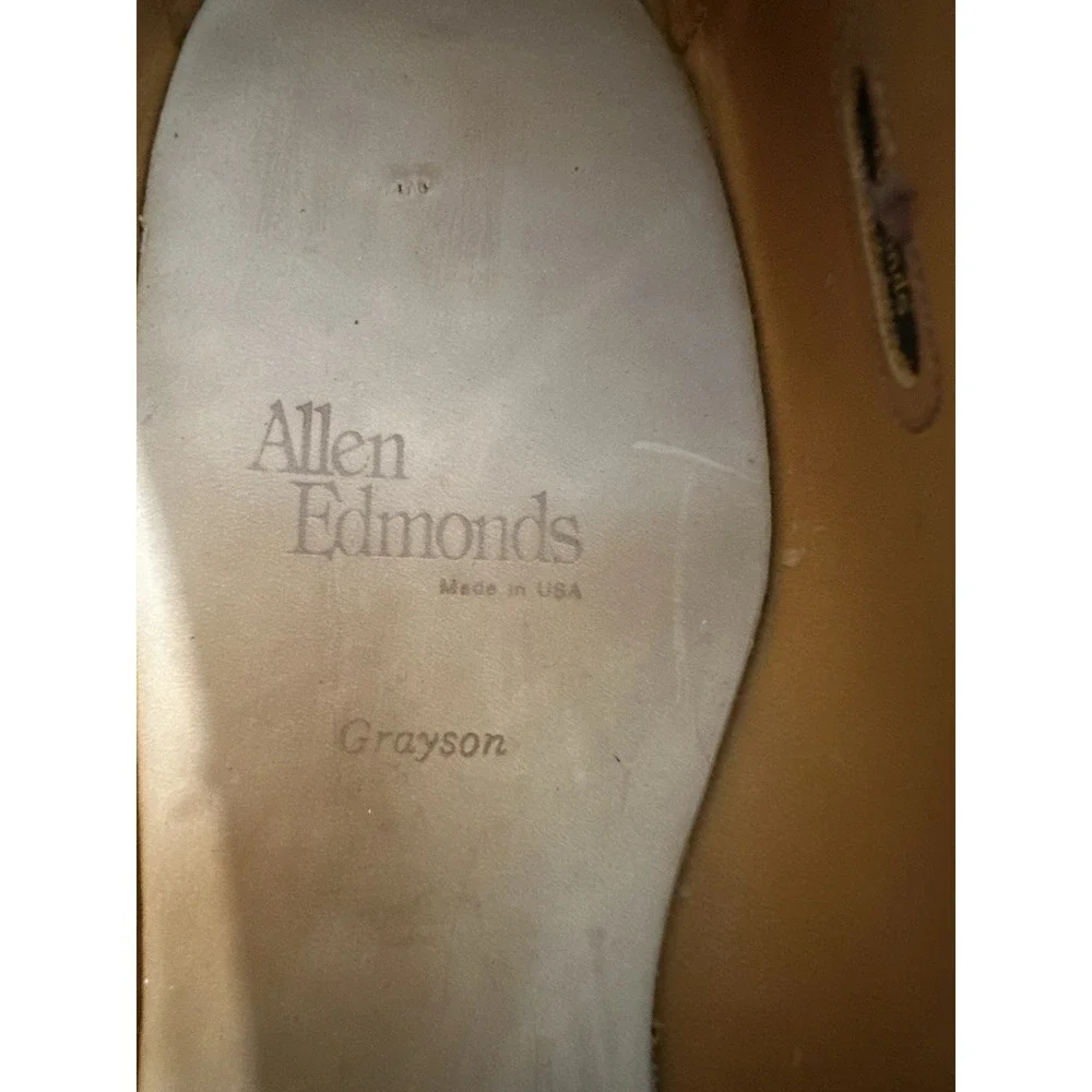 Allen Edmonds Grayson Black Leather Tassel Loafers Mens 15 B Hand Crafted 8217